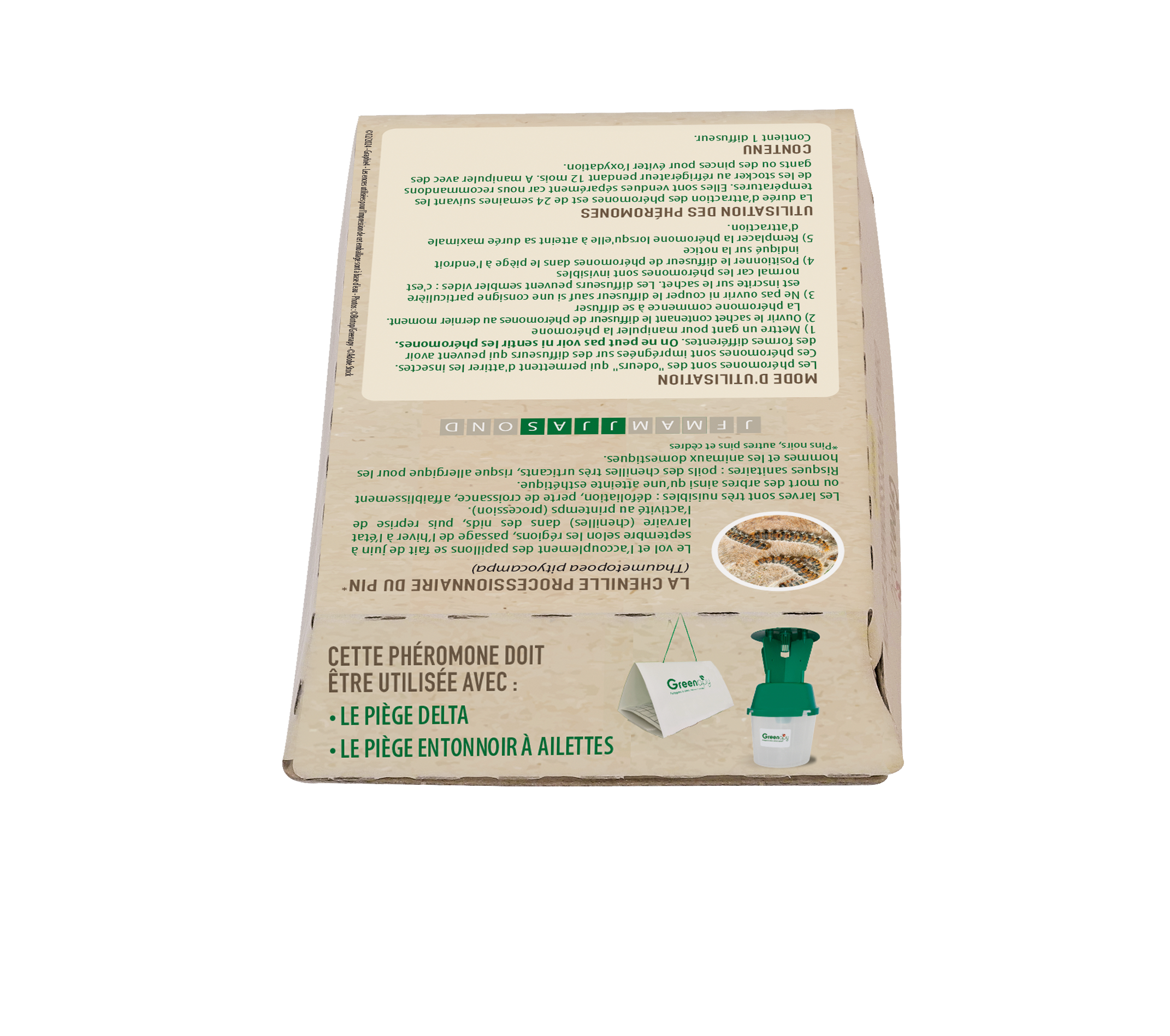Greenapy - Phéromone Chenille processionnaire du pin Thaumetopoea pityocampa boîte d'1 capsule - Greenapy - Image 7