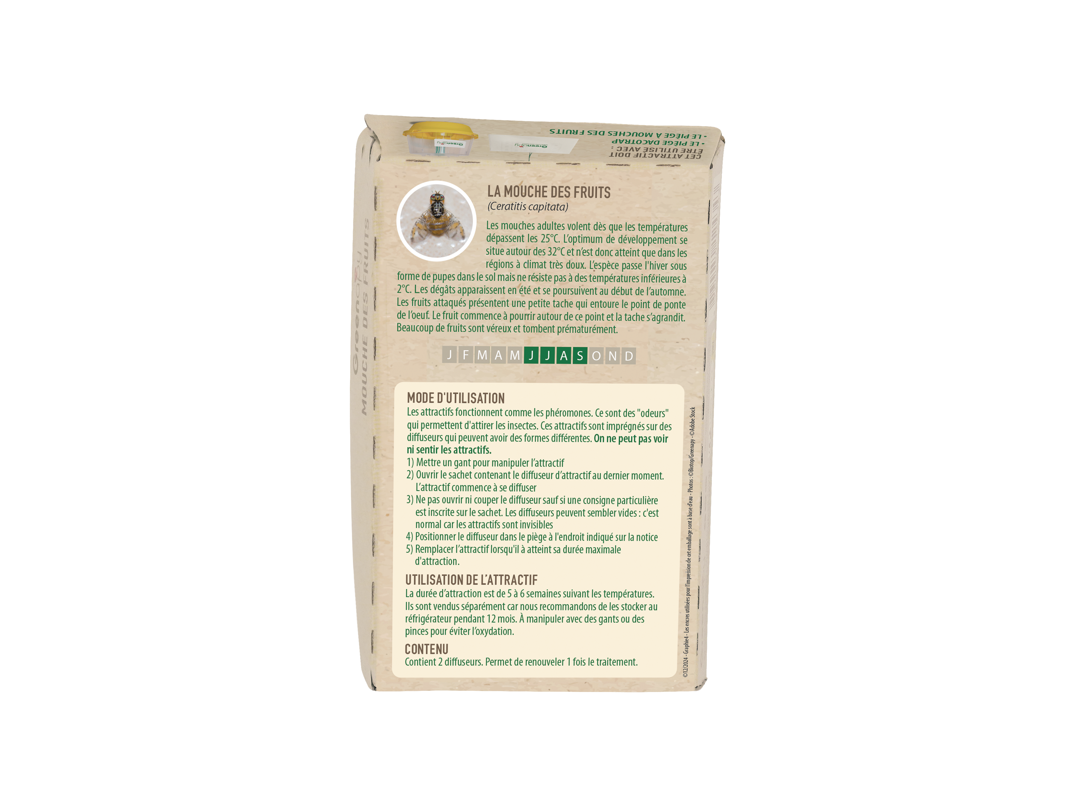 Greenapy - Phéromone Mouche méditerranéenne des fruits Ceratitis capitata boîte de 2 capsules - Greenapy - Image 7