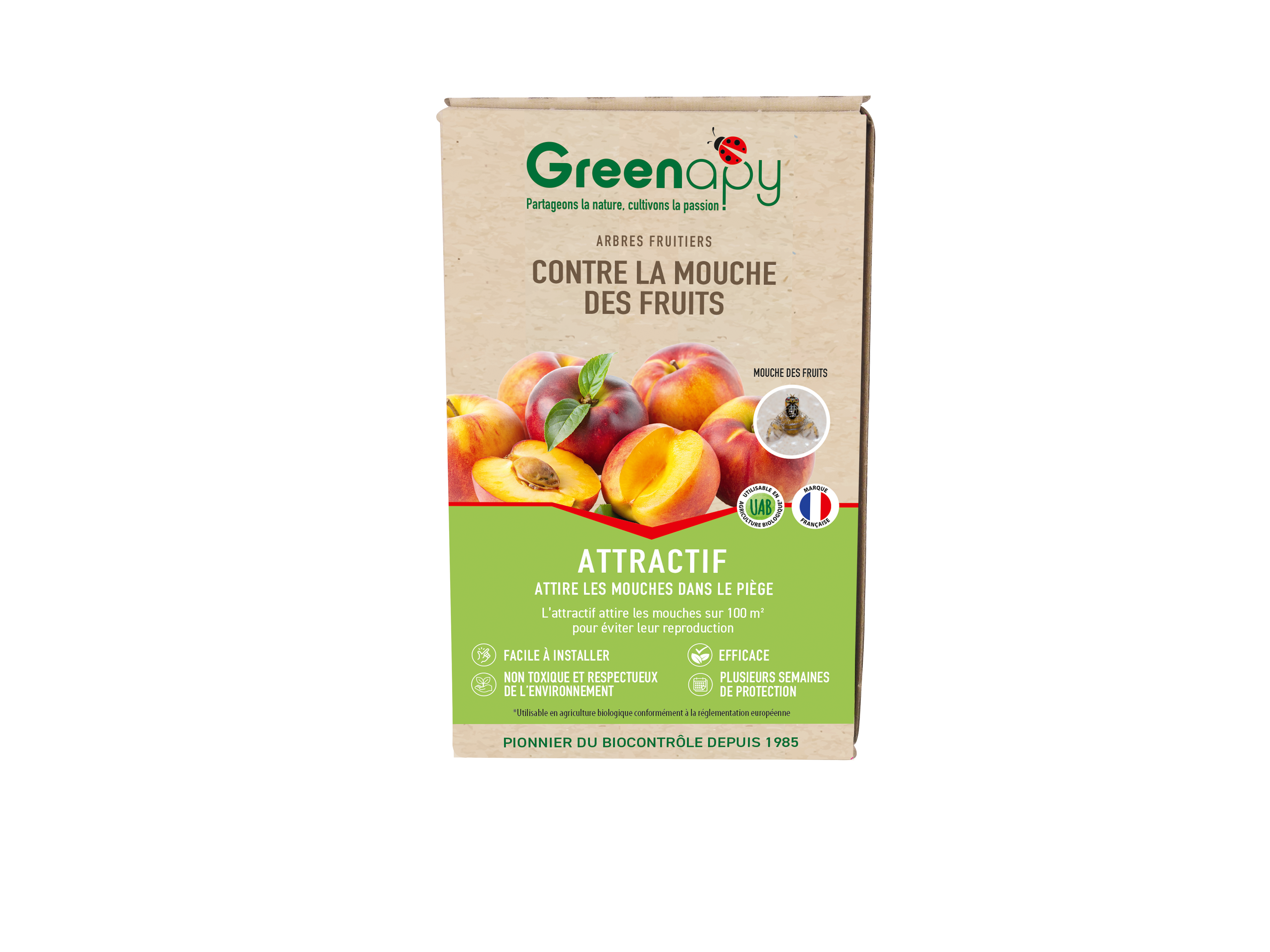 Greenapy - Phéromone Mouche méditerranéenne des fruits Ceratitis capitata boîte de 2 capsules - Greenapy - Image 1