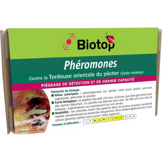 Greenapy - Phéromone Tordeuse orientale du pêcher Cydia molesta boîte de 2 capsules - Greenapy - Image 2