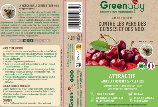 Greenapy - Attractif Mouche de la cerise boîte de 2 capsules - Greenapy - Image 1