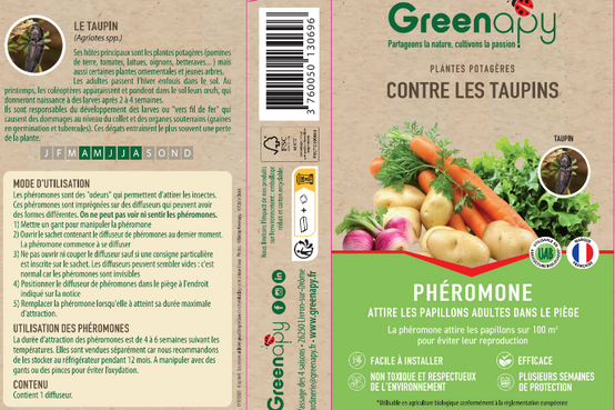 Greenapy - Phéromone Taupins Agriotes spp. (taupin) boîte d'1 capsule - Greenapy - Image 1