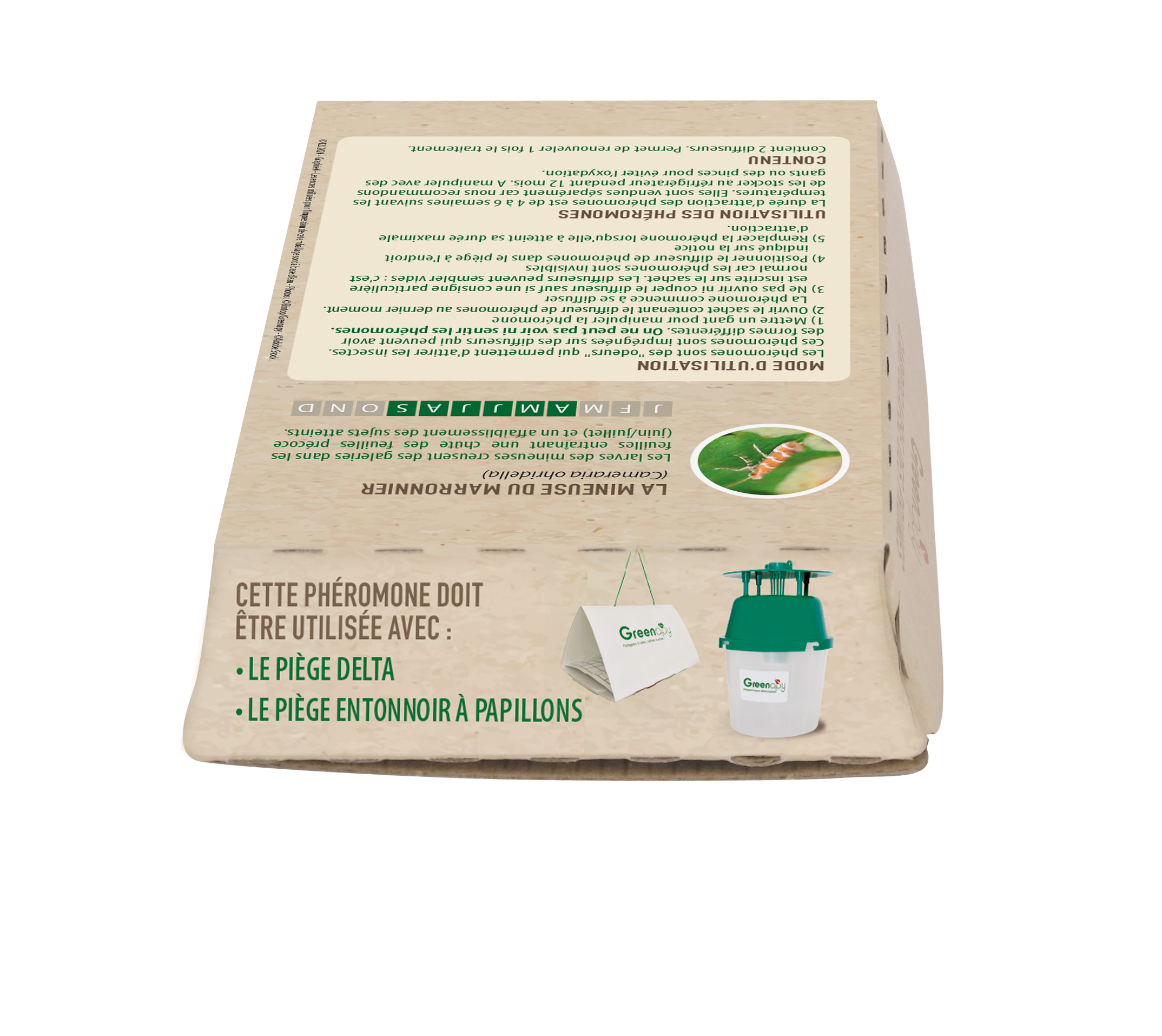 Greenapy - Phéromone Mineuse du marronnier Cameraria ohridella boîte de 2 capsules - Greenapy - Image 7