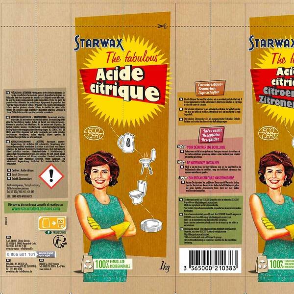 Starwax - Acide citrique 1kg - Acide citrique - Image 4