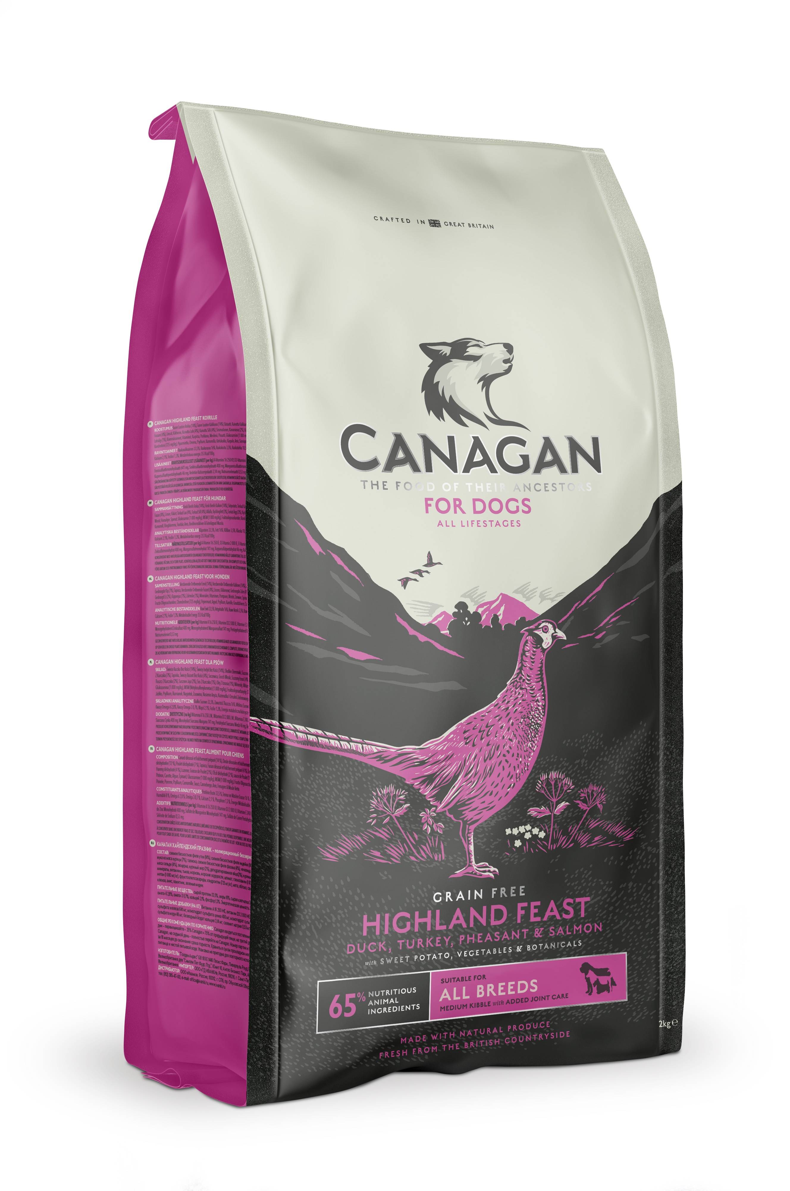Canagan - Croquettes chien saumon/gibier à plume sans céréales 12 kg - Canagan - Image 1