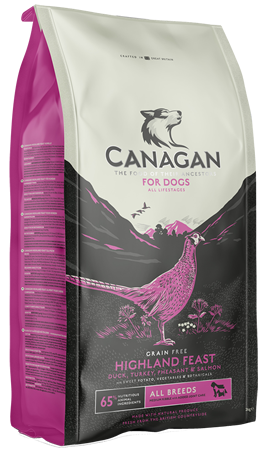 Canagan - Croquettes chien saumon/gibier à plume sans céréales 2 kg -Canagan