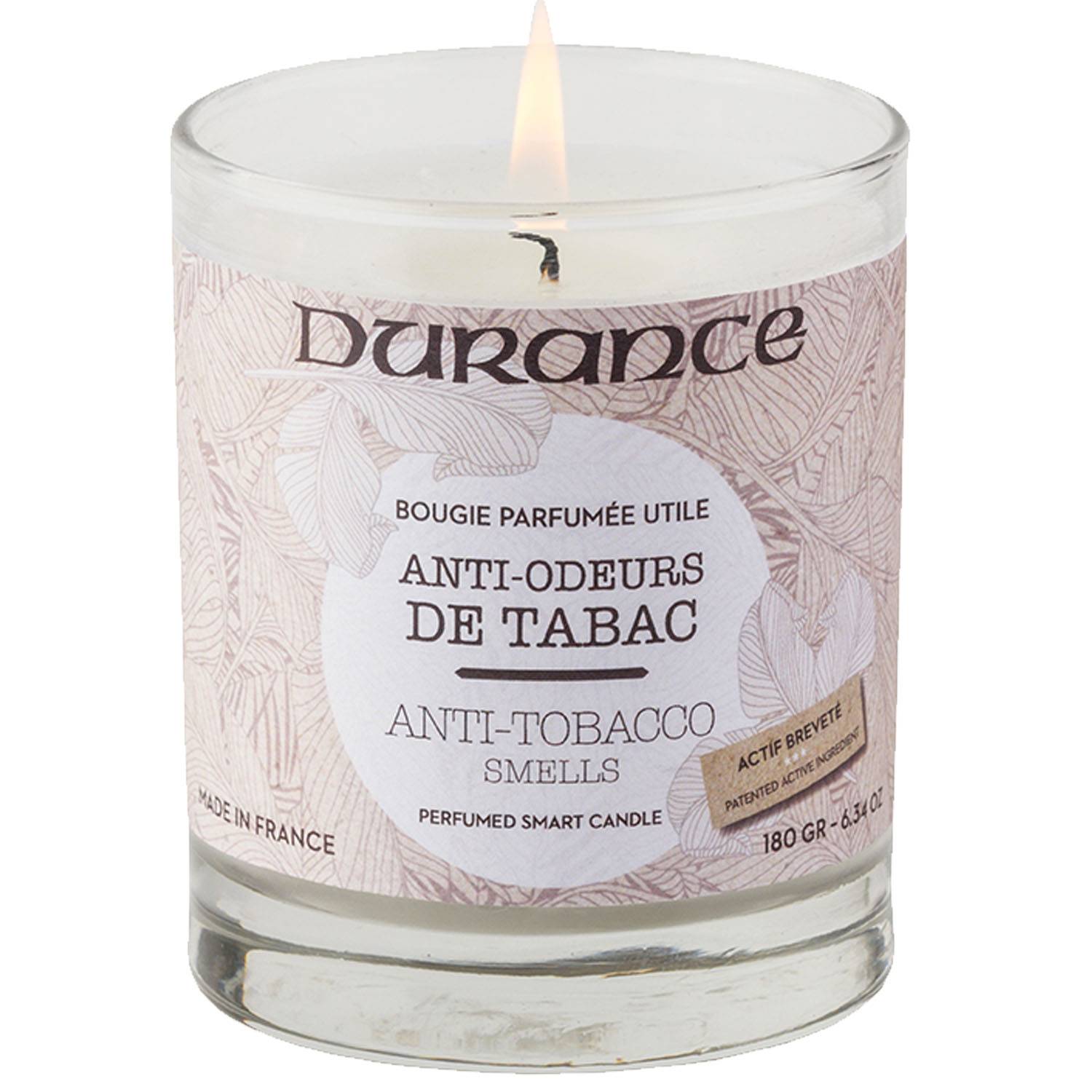 Durance - Durance - Bougie parfumée Anti-odeurs de tabac 180 g