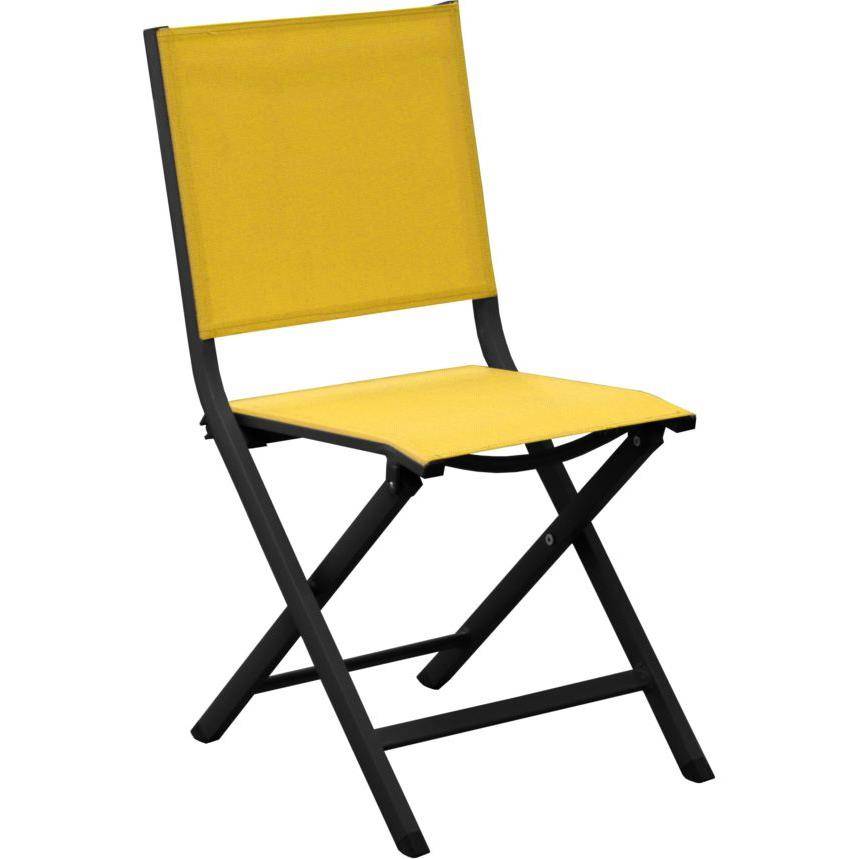 Chaise THEMA Graphite - Moutarde