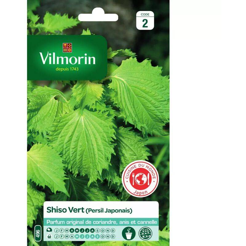 Vilmorin - Shiso vert persil japonais série 2 sachet graines 1 g - Vilmorin - Image 1