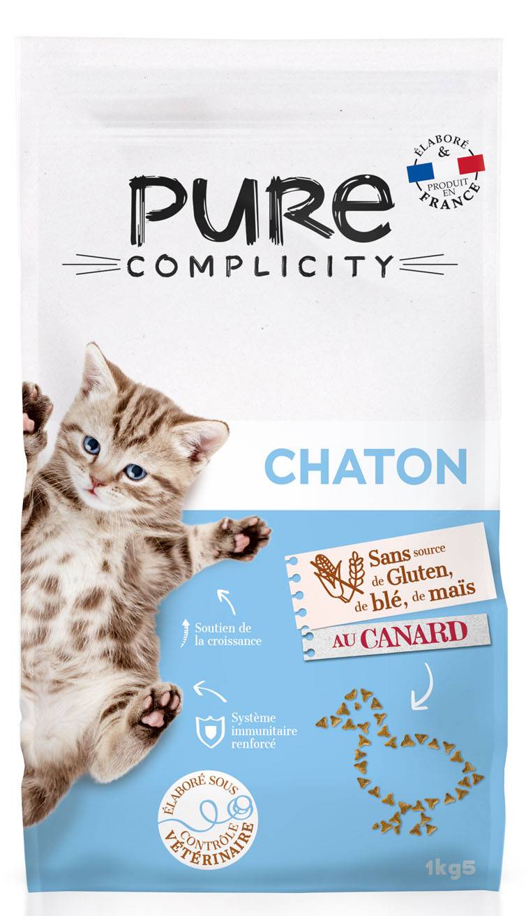 Pure Complicity - Croquettes chaton au canard 1,5kg - Pure Complicity