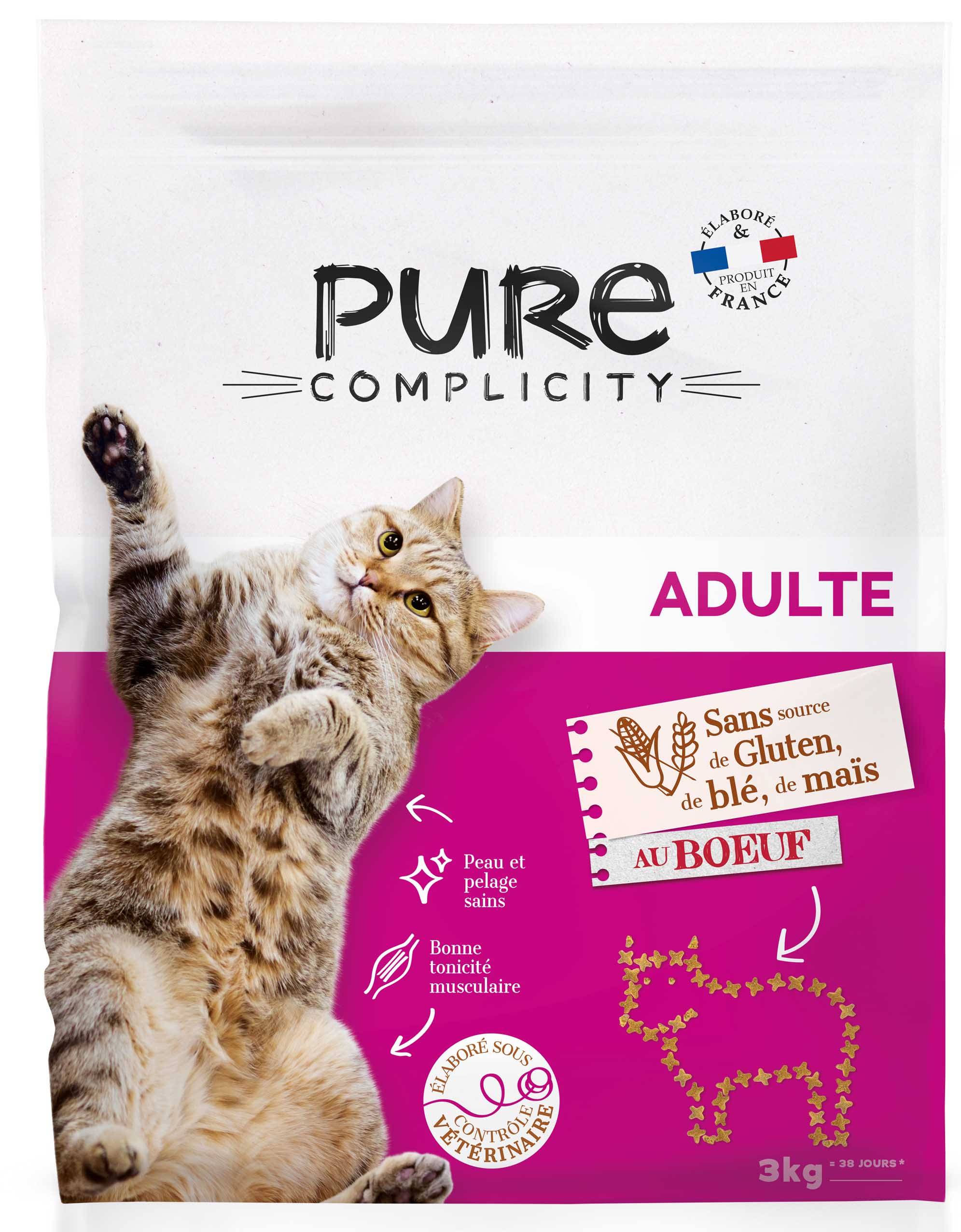 Pure Complicity - Croquettes chat au boeuf 3kg - Pure Complicity
