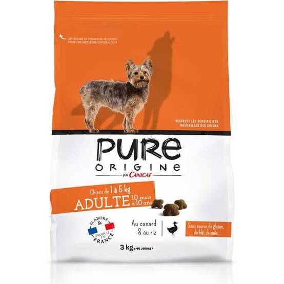 Pure Origine - Croquettes chien de petite taille 3kg - Pure Origine