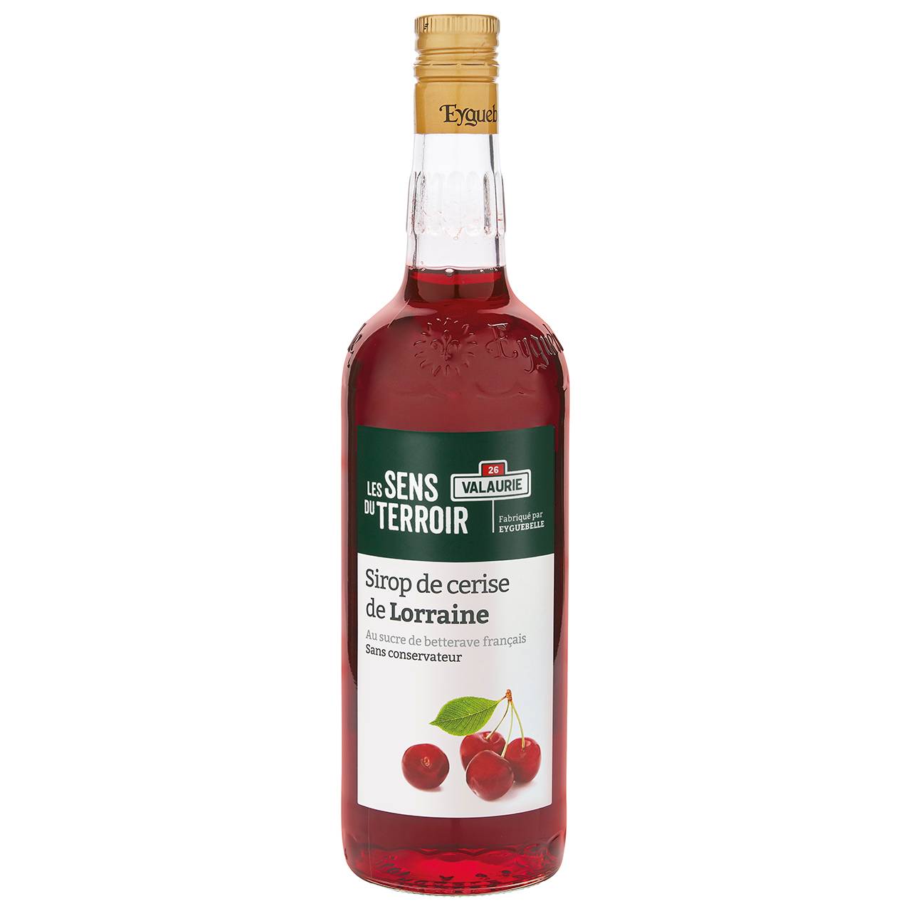 Les Sens du Terroir - SIROP DE CERISE AU SUCRE DE BETTERAVE FRANCAIS SANS CONSERVATEUR