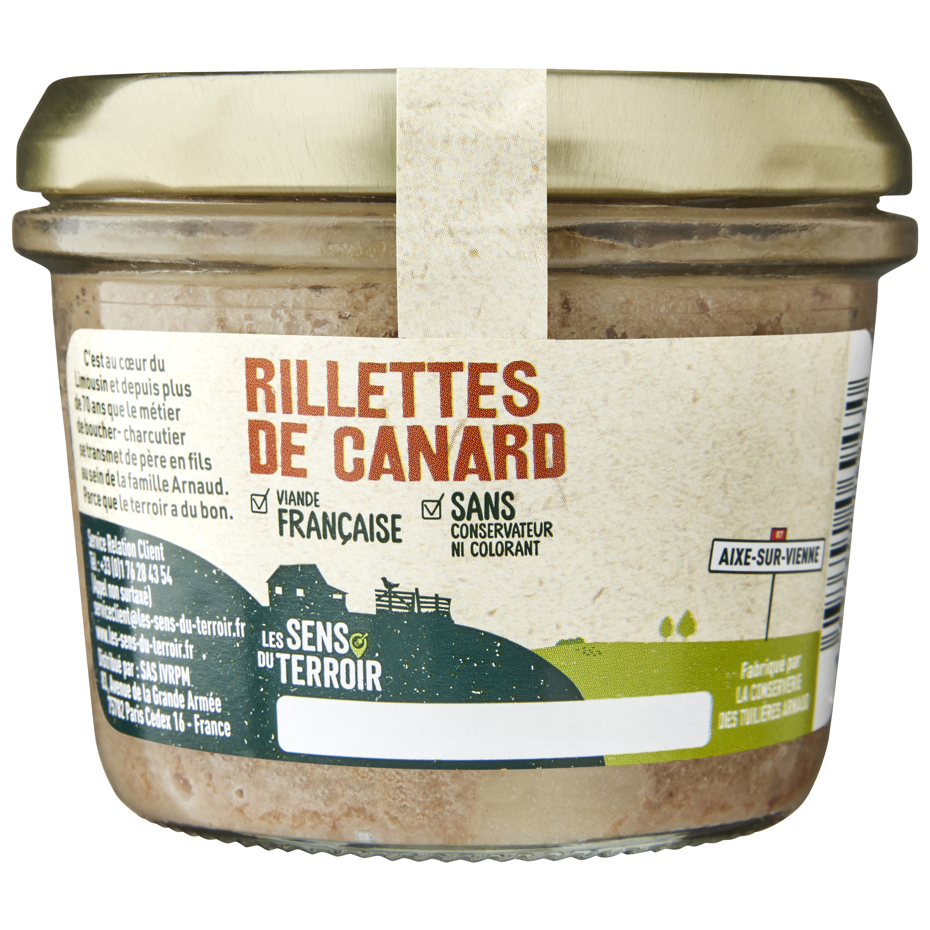 Les Sens du Terroir - Rillettes de canard 180 g - Les Sens du Terroir