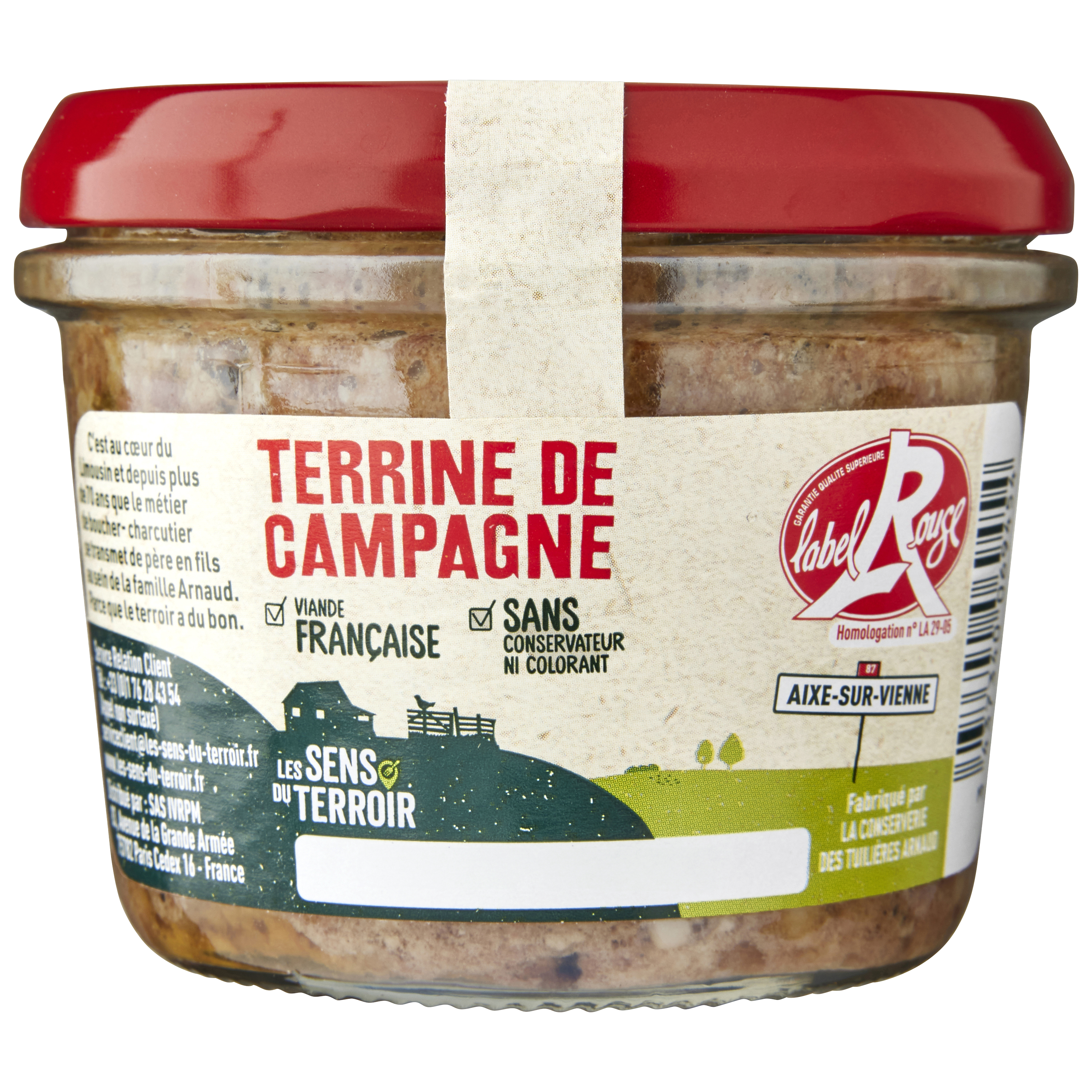 Les Sens du Terroir - Terrine de campagne Label Rouge 180 g - Les Sens du Terroir