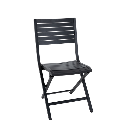 Proloisirs - Chaise de jardin alu graphite Lucca Proloisirs - Image 1