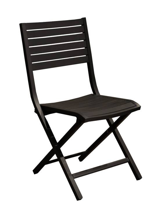 Proloisirs - Chaise de jardin alu graphite Lucca Proloisirs - Image 4