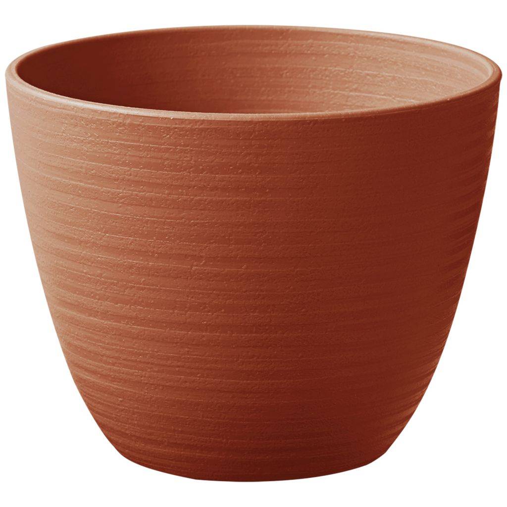 Poétic - Poétic - Cache-pot Gaïa Rayé Terracotta Ø.12 x H.9,8 cm - 0,7 L - Image 1