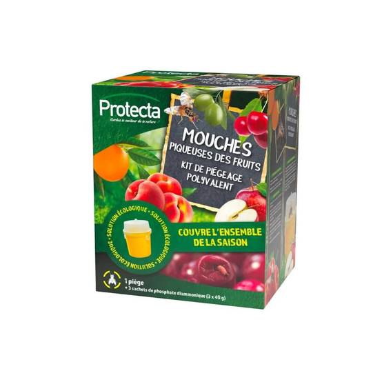 Protecta - Kit de piégeage mouches piqueuses des fruits - Protecta