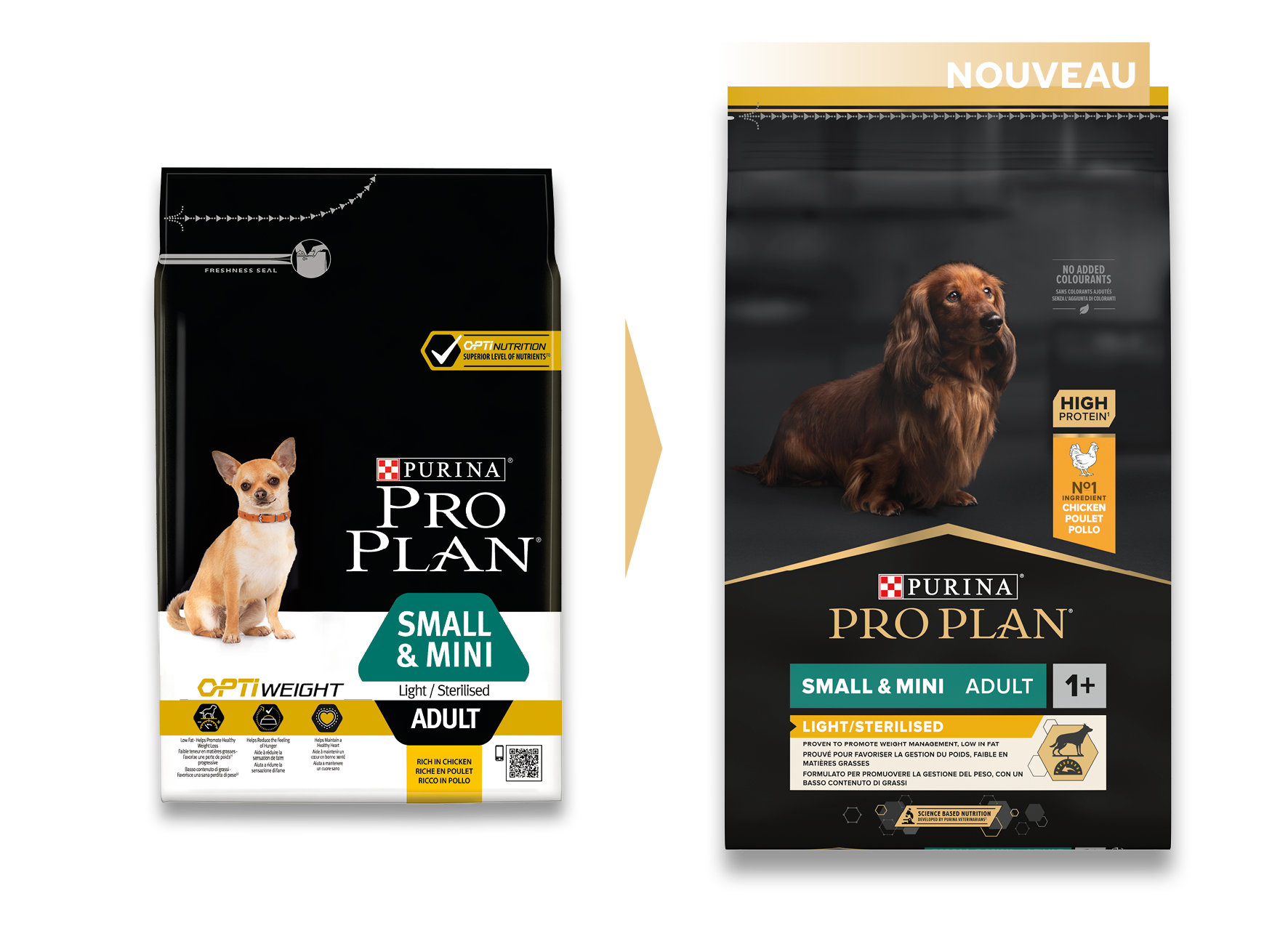 Purina Pro Plan - Croquettes chien Small et Mini Light Sterilised 3 kg - PRO PLAN - Image 3