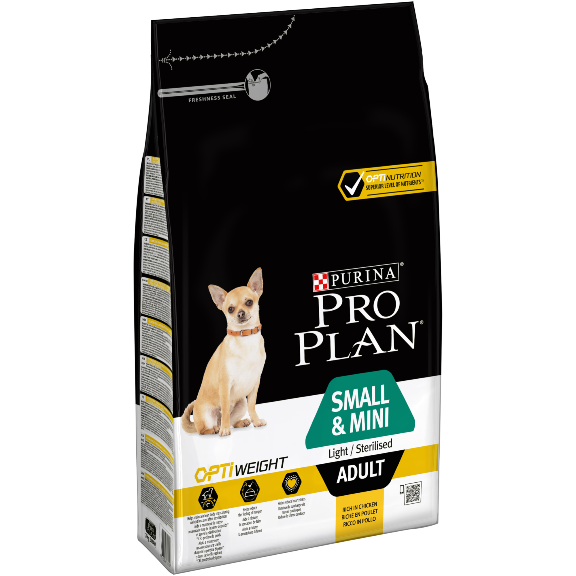 Purina Pro Plan - Croquettes chien Small et Mini Light Sterilised 3 kg - PRO PLAN - Image 13