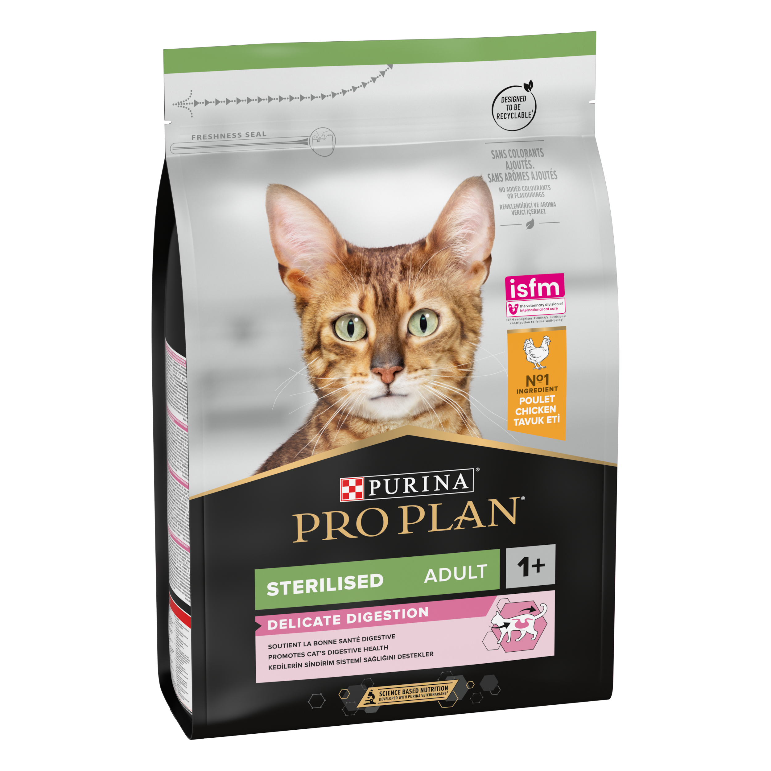 Purina Pro Plan - Croquettes chat Adulte Stérilisé Poulet 3 kg - PRO PLAN - Image 1