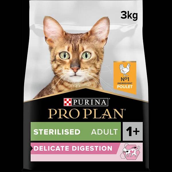 Purina Pro Plan - Croquettes chat Adulte Stérilisé Poulet 3 kg - PRO PLAN - Image 4