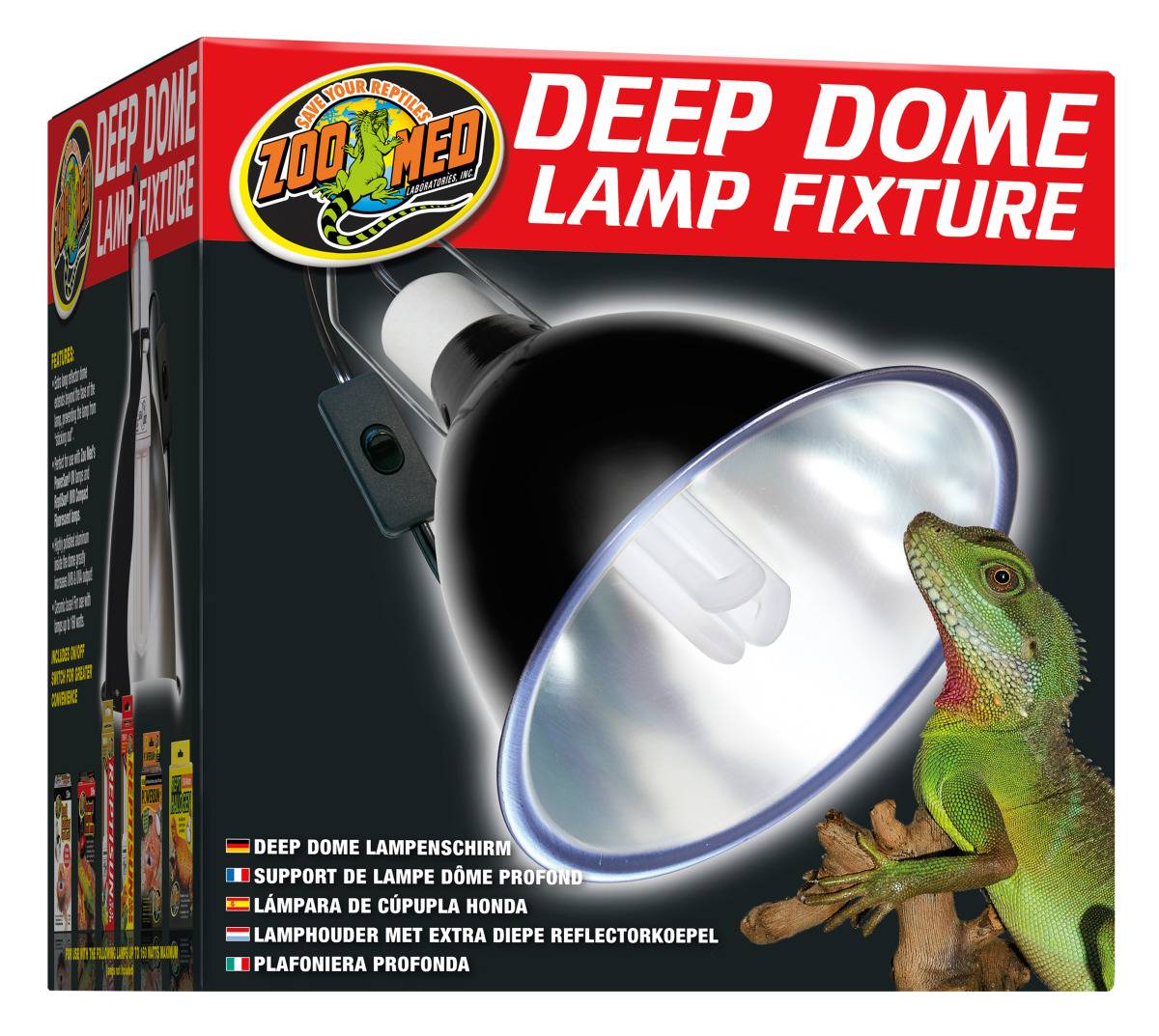 Zoomed - Zoomed - Support de lampe dôme profond 160W - Image 1