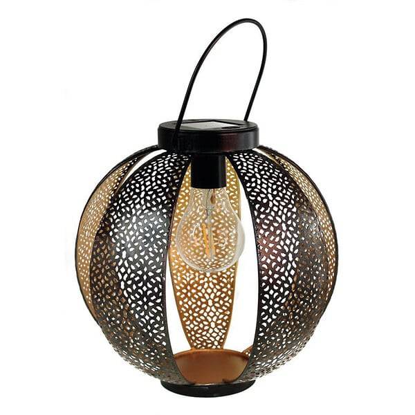 Watt & Home - Lanterne métal ajouré noir or - WATT & HOME - Image 1