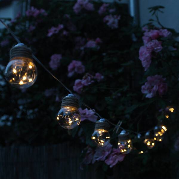Watt & Home - Guirlande solaire 10 ampoules LED - WATT AND HOME - Image 2