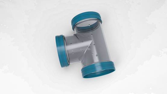 Zolux - Tube T Rody3 Gris Transparent – ZOLUX - Image 1