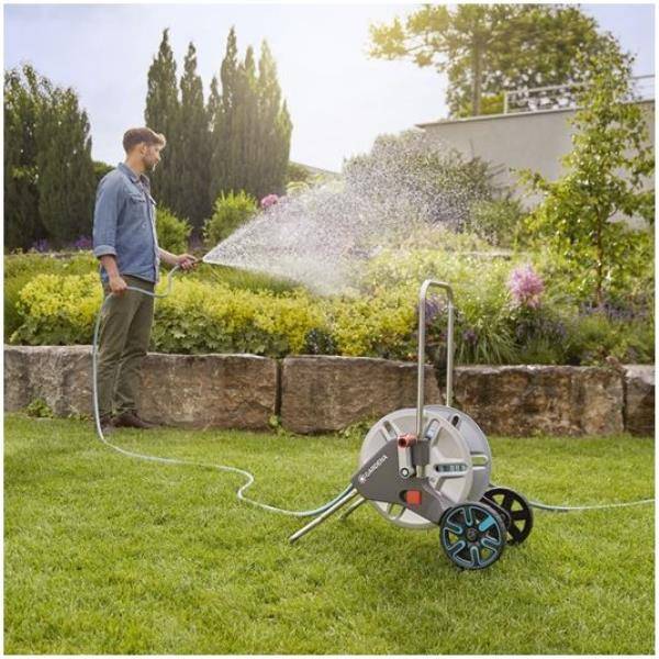 Gardena - Dévidoir sur roues metal avec tuyau L. 25 m - Gardena - Image 4