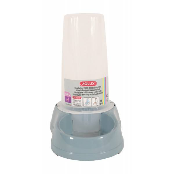 Zolux - Distributeur mixte antiderapant acier bleu 0,65 L - ZOLUX - Image 1