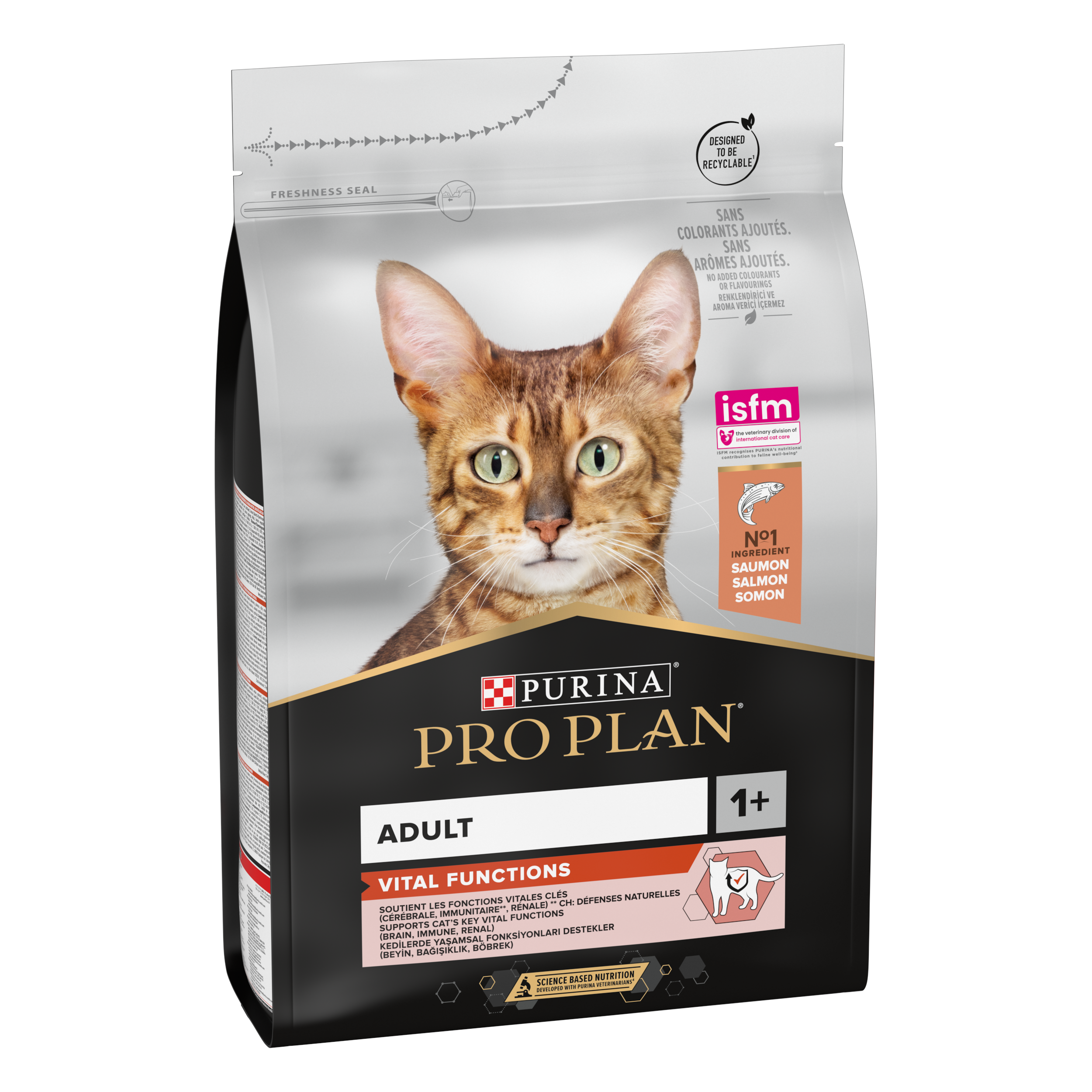 Purina Pro Plan - Croquettes chat Adulte Original Saumon 3kg - PRO PLAN - Image 1