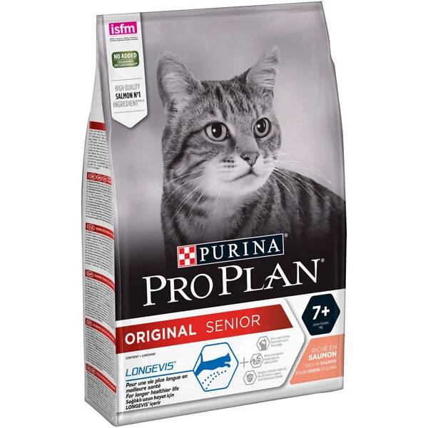 Purina Pro Plan - Croquettes chat Senior Saumon 3 kg - PRO PLAN - Image 5