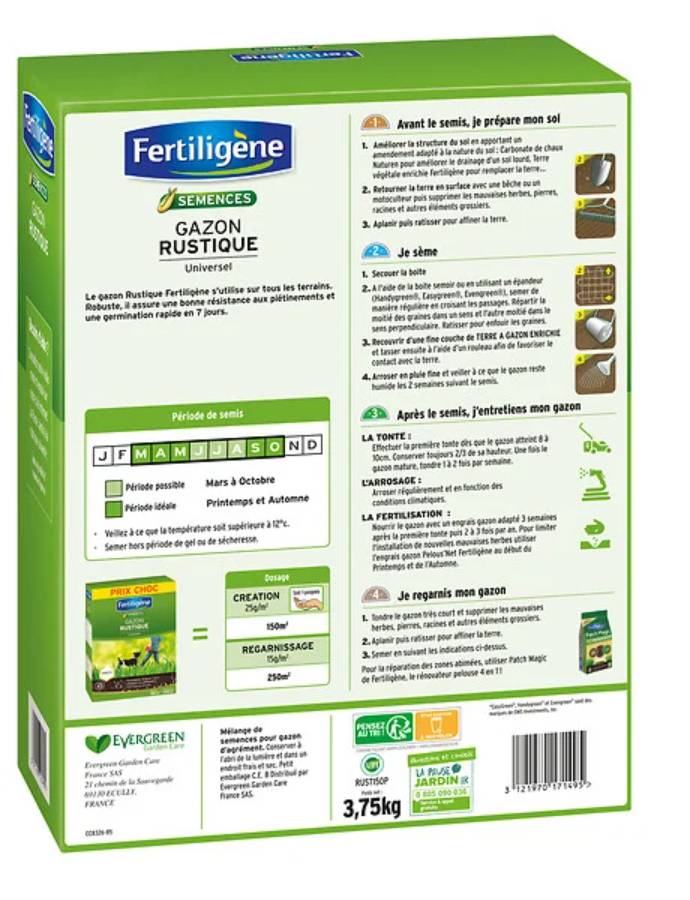 Fertiligène - Gazon Rustique Universel - FERTILIGENE - Image 1