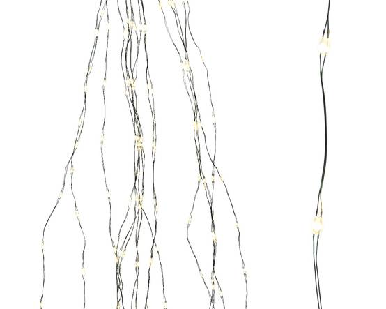 Luminéo - Chute lumineuse micro LED pour sapin ext/int Vert/Blanc Chaud - Image 1