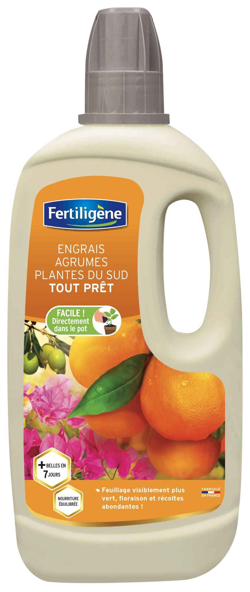Fertiligène - Engrais agrumes  plantes méditerranéennes Prêt à l'emploi 1L - Image 1