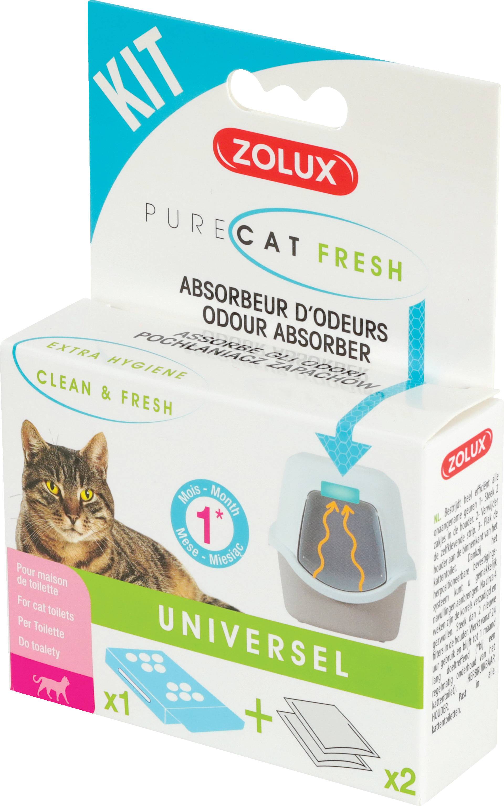 Zolux - Kit absorbeur d'odeurs Purecat Fresh – ZOLUX - Image 2