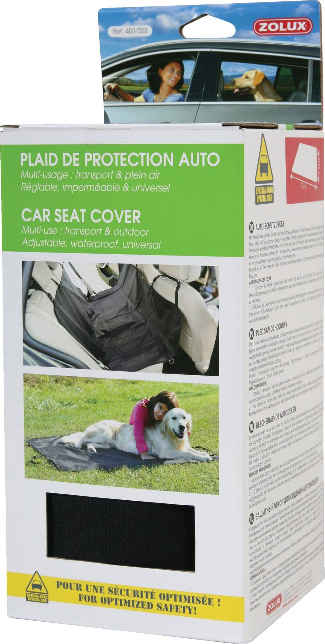 Zolux - Plaid De Protection Auto Réglable ZOLUX - Image 1