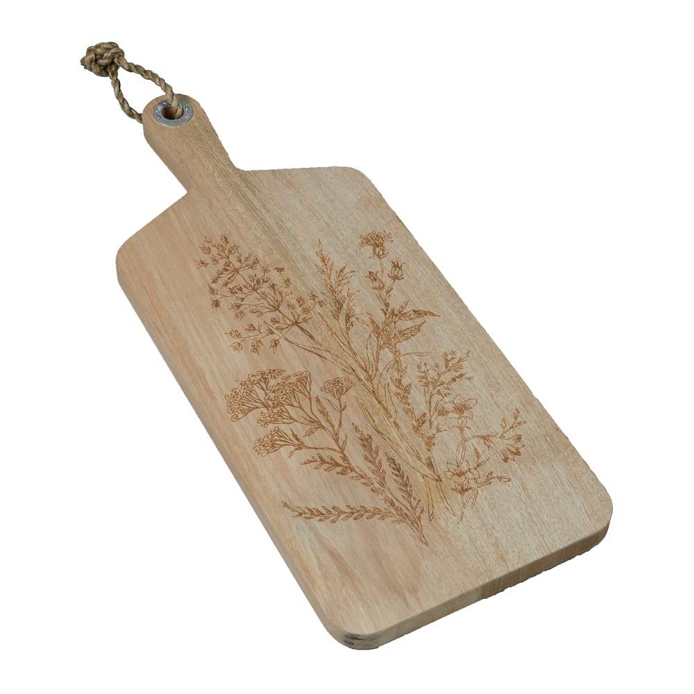 Planche à découper bois manguier fleurs - Nos Envies Déco - Image 4