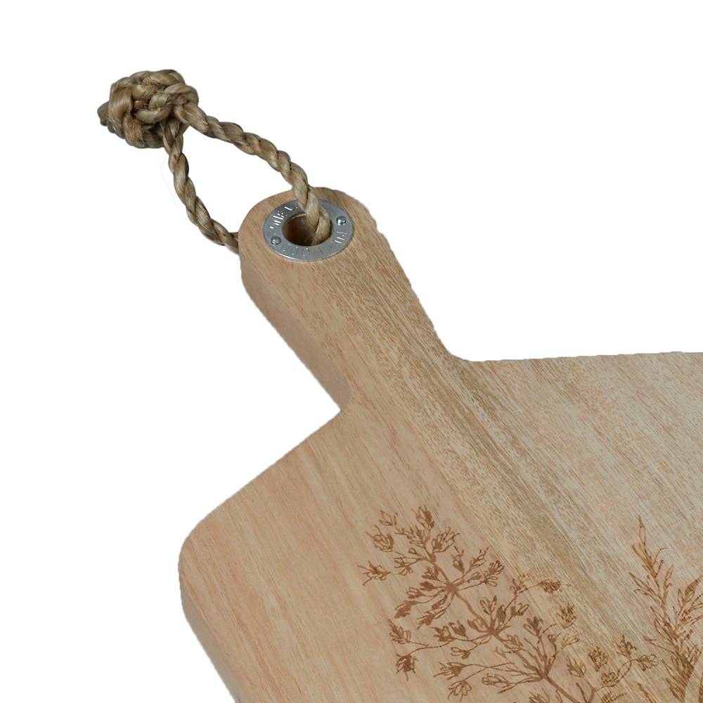 Planche à découper bois manguier fleurs - Nos Envies Déco - Image 3