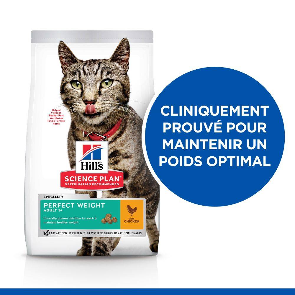 Science plan - Croquettes Chat Poulet Perfect Weight - HILLS SCIENCE PLAN - Image 6