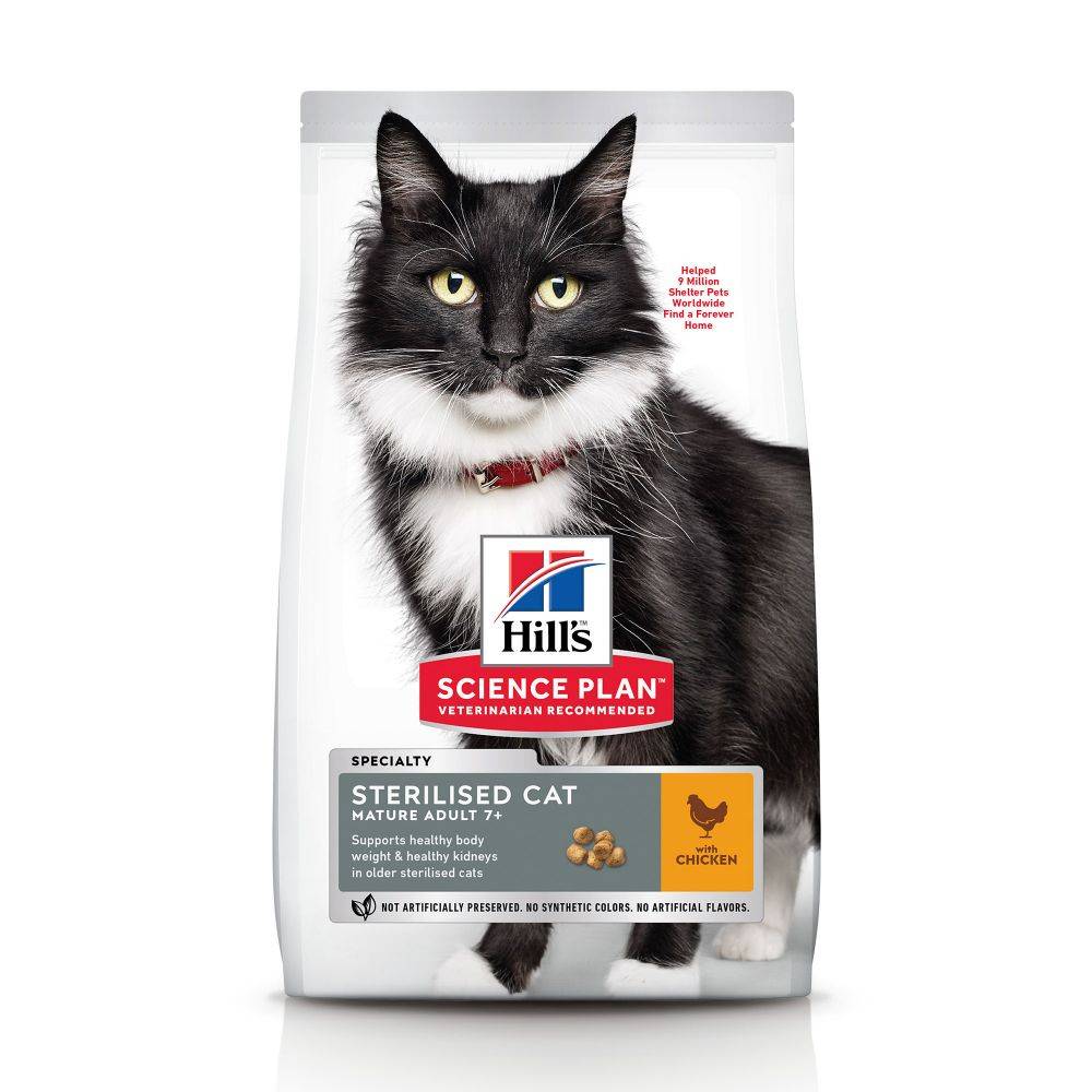 Science plan - Chat Mature 7+ Stercat Poulet 3kg