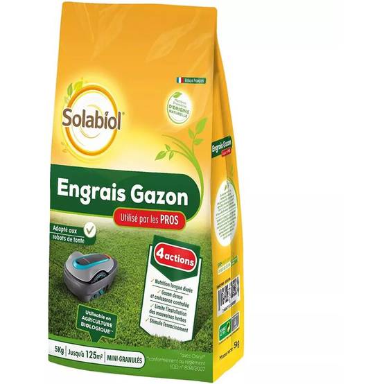 Solabiol - Engrais gazon professionnel sac 5 kg - SOLABIOL - Image 5