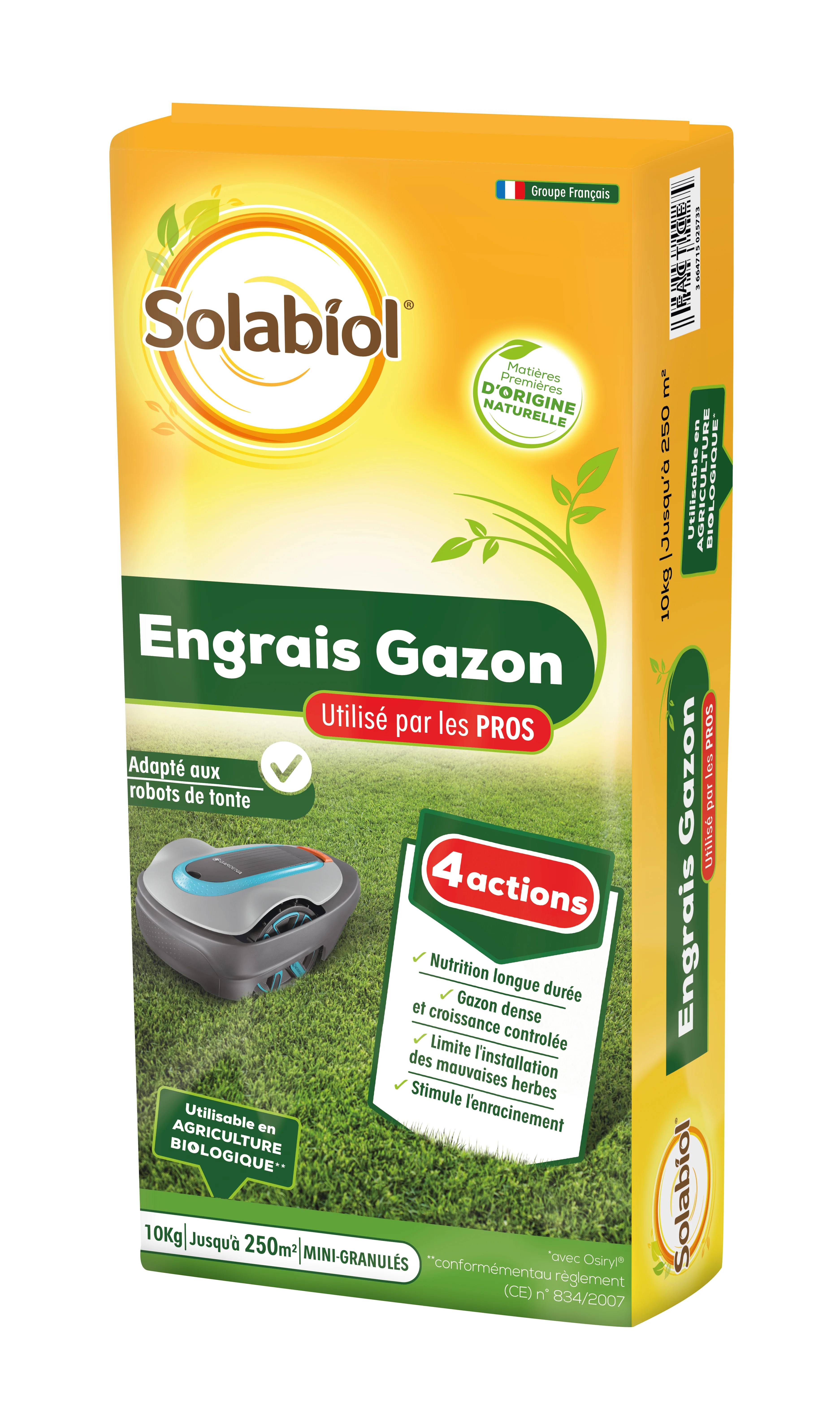 Solabiol - Engrais Gazon Bio Professionnel – SOLABIOL