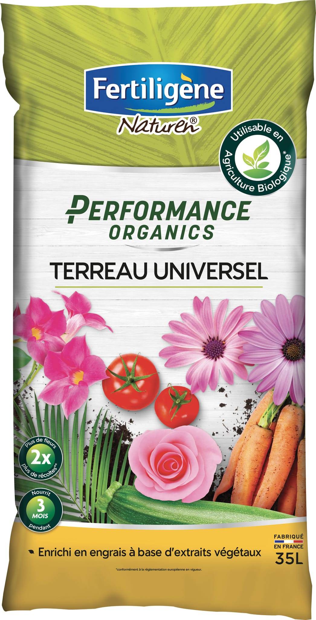 Fertiligène Naturel - Terreau universel Organics - FERTILIGENE