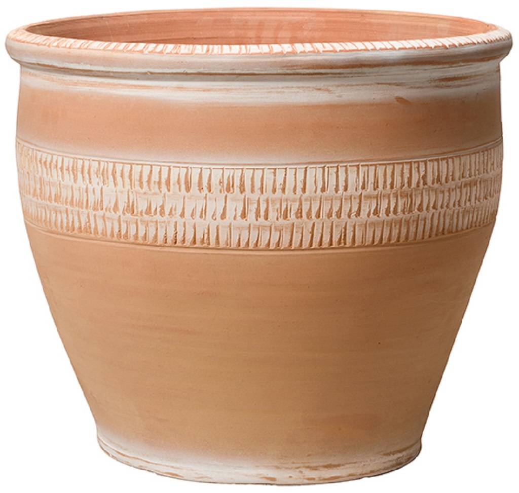 Deroma - Deroma - Vase Caliente D.27 x H.27cm - terre rosée blanchie - Image 1