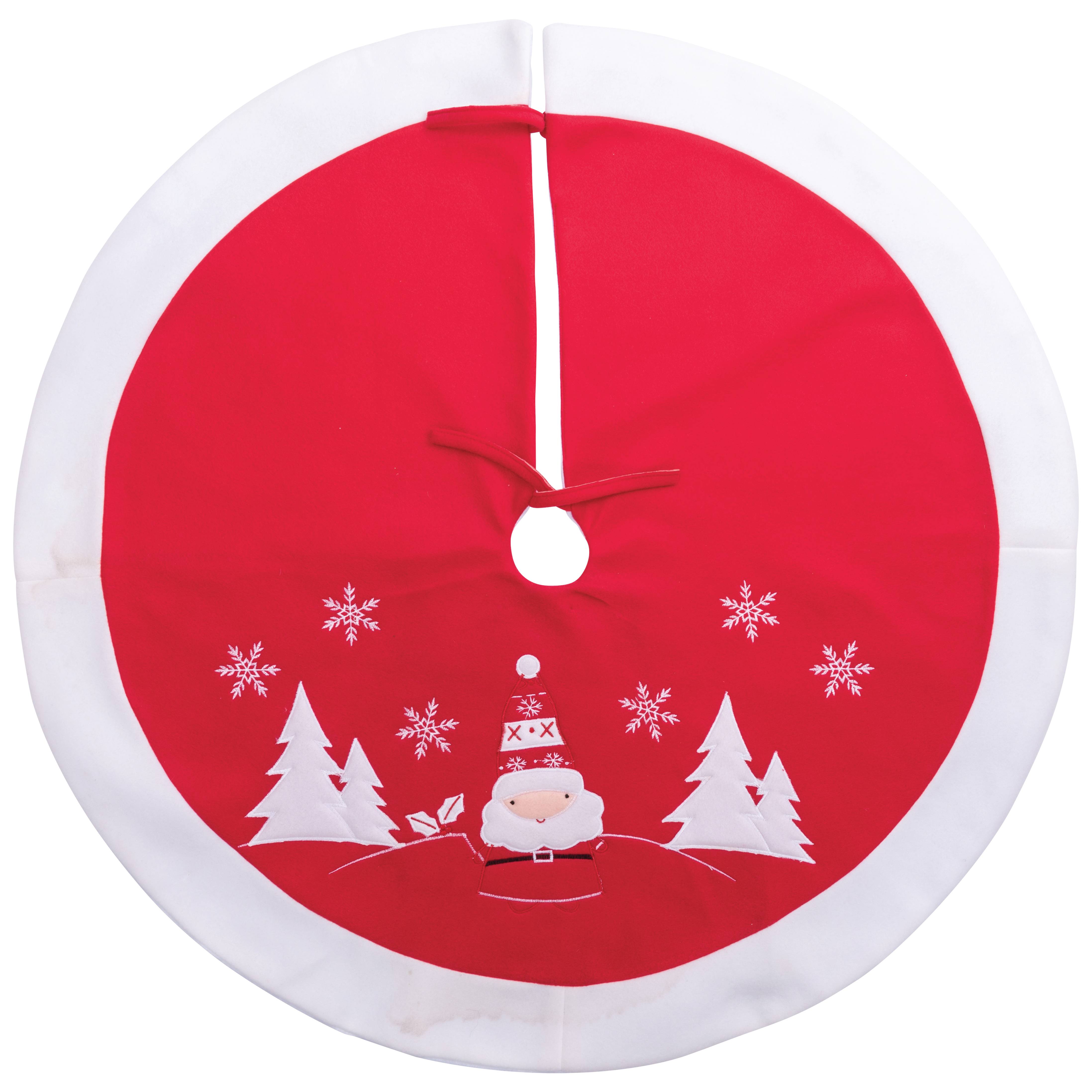Jupe de sapin Rouge et Blanc Ø.89 cm - Image 2