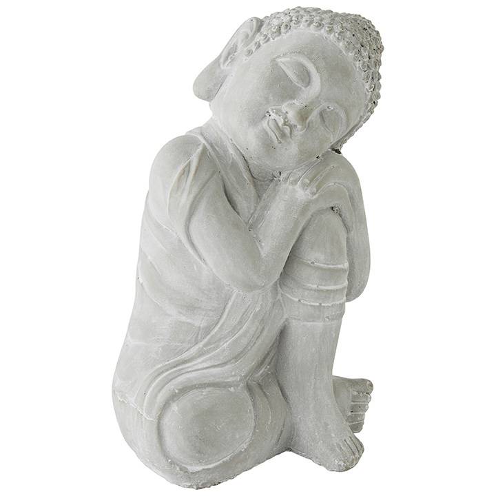 Decoris - Decoris - Bouddha en béton L.20 x l.17x H.30 cm - Image 1